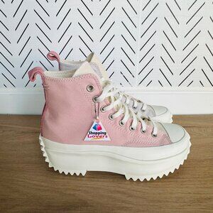⭐Converse Run Star Hike Platform Hi Sz 8 Mens Shoes Sneakers Pink Beige A08785C⭐